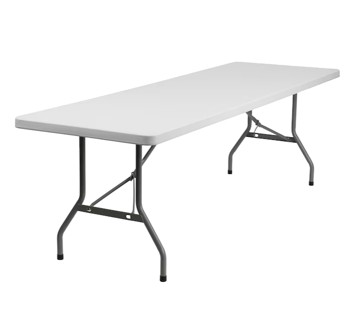 Rectangular table 8ft